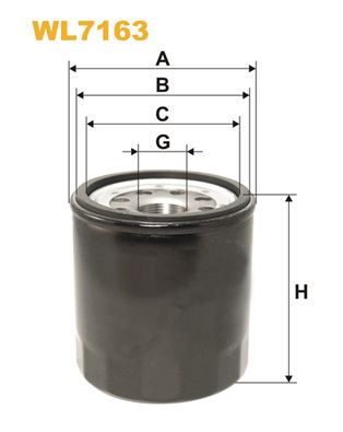 WIX FILTERS Масляный фильтр WL7163